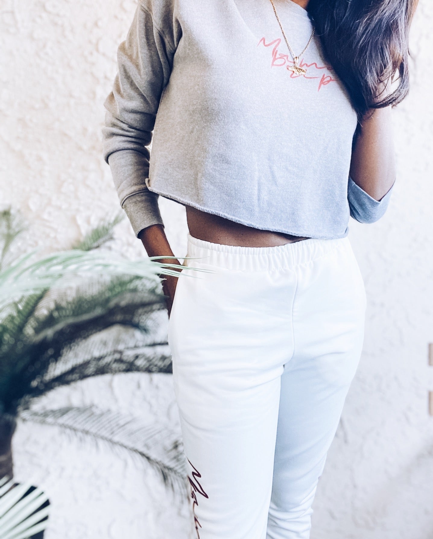 Signature Mama Drip Crop Sweatshirt