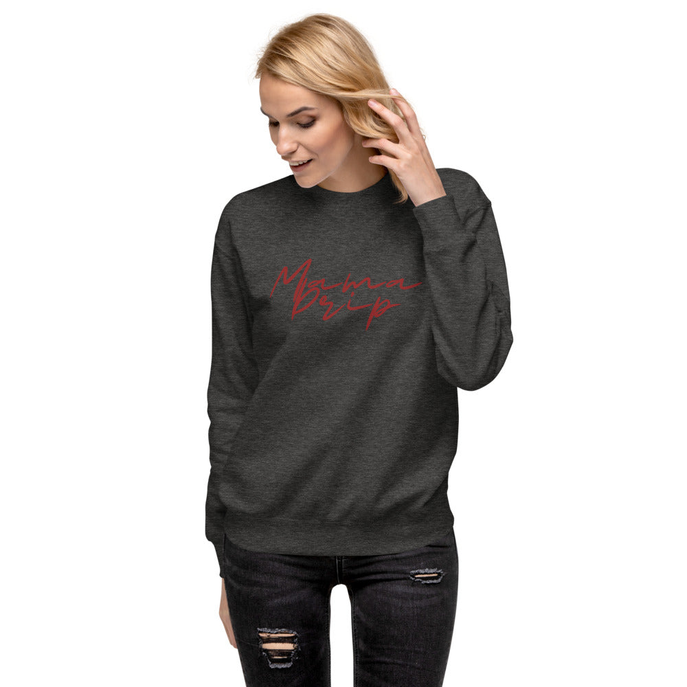 Signature Mama Drip Fleece Pullover